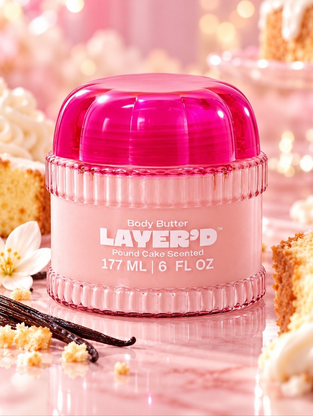 Pound Cake Scented Body Butter - Pink